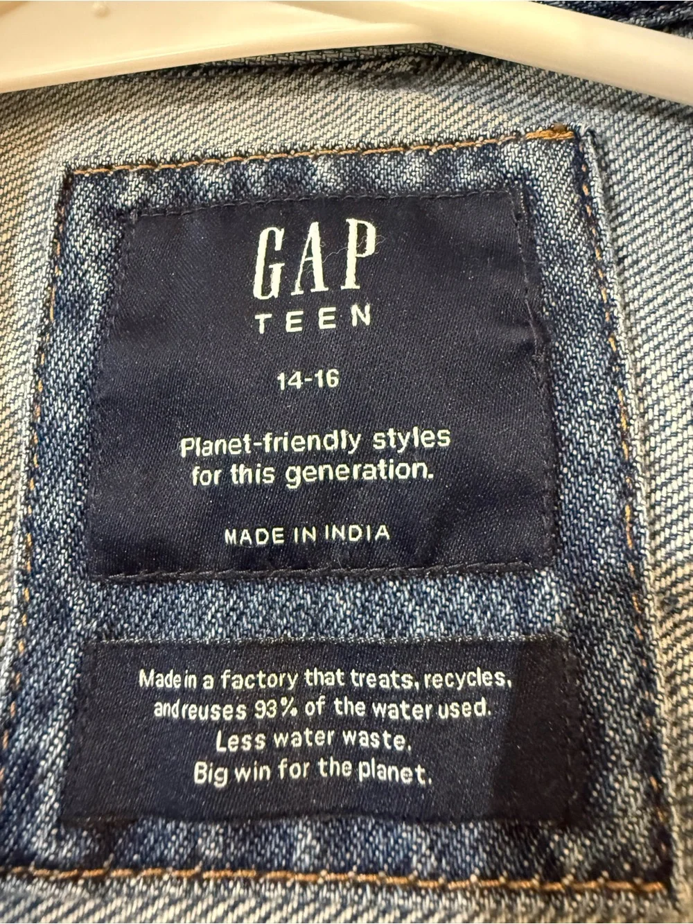 GAP Blue Denim Overshirt / Shacket - Light & Medium Blue